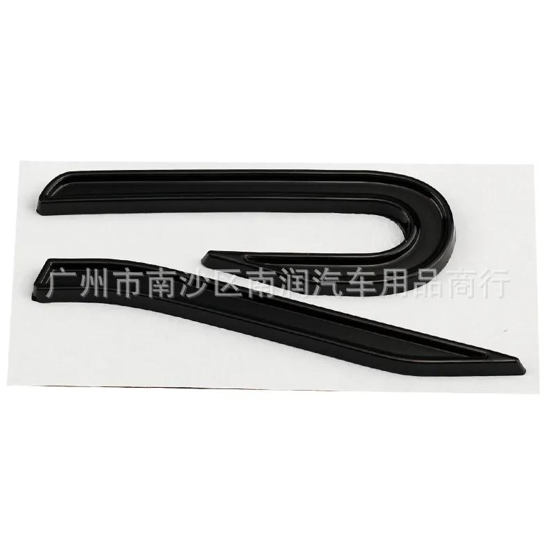 New R Logo Rear Trunk Badge Metal Car Front Grille Emblem for Volkswagen VW Passat Tiguan Golf 5 6 7 8 Beetle Jetta  Rear Badge NG5 vngk1