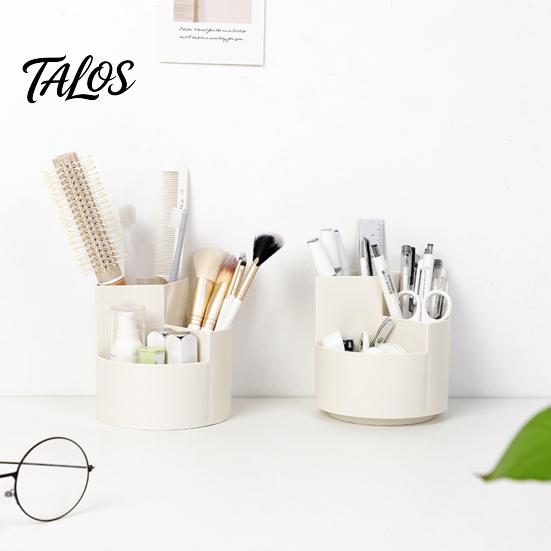 360 Degree Rotating Pen Holder, Large Capacity Multi-compartment Pen Holder, Desktop Organizer for Office School Home Storage
