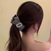 Plastic Bow Banana Clip Elegant Ponytail Holder Fashion Women Vertical Clip  Banquet