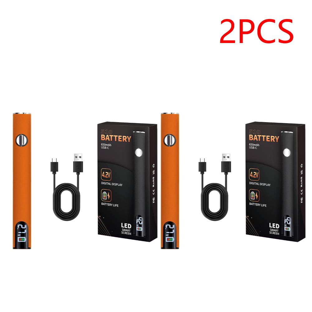 2PCS 510 Thread Battery Cart Pen Adjustable Voltage Electric Soldering Iron with USB Charger Cable Solder Repair Tools