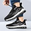 Sneakers men's large size summer 2025 new air cushion shock absorption running thick sole 45 sports raw breathable 46 trendy shoes 47