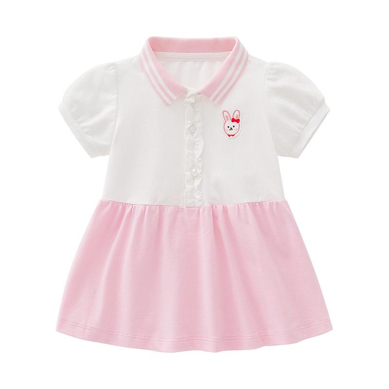 Letnia 2024 Sukienka Polo Księżniczki dla Dziewczynek