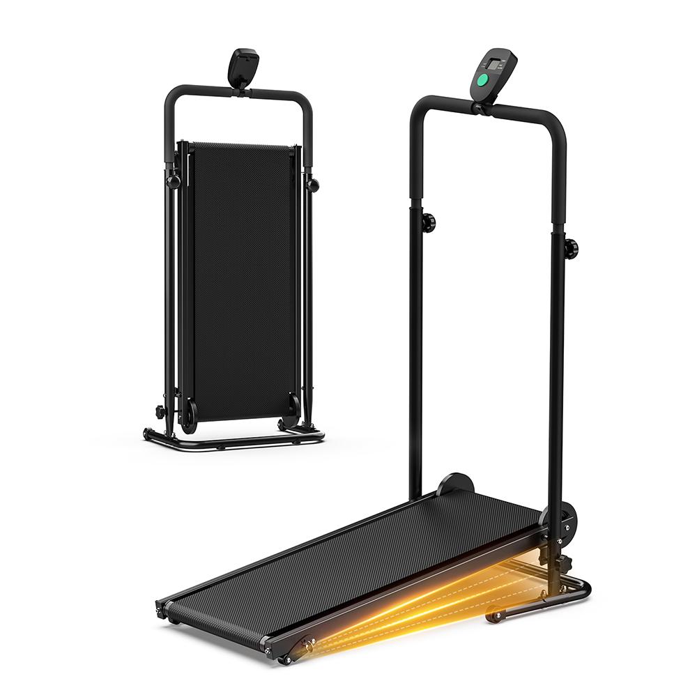 Akluer RJ-401 Non-Electric Manual Treadmill Self-Powered Curved Treadmill with Dual Flywheel