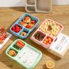 Mikrowellen-Lunchbox, Weizenstroh, Geschirr, Frischhaltedose, für Kinder, Kinder, Schule, Büro, tragbare Bento-Box, Lunch-Tasche