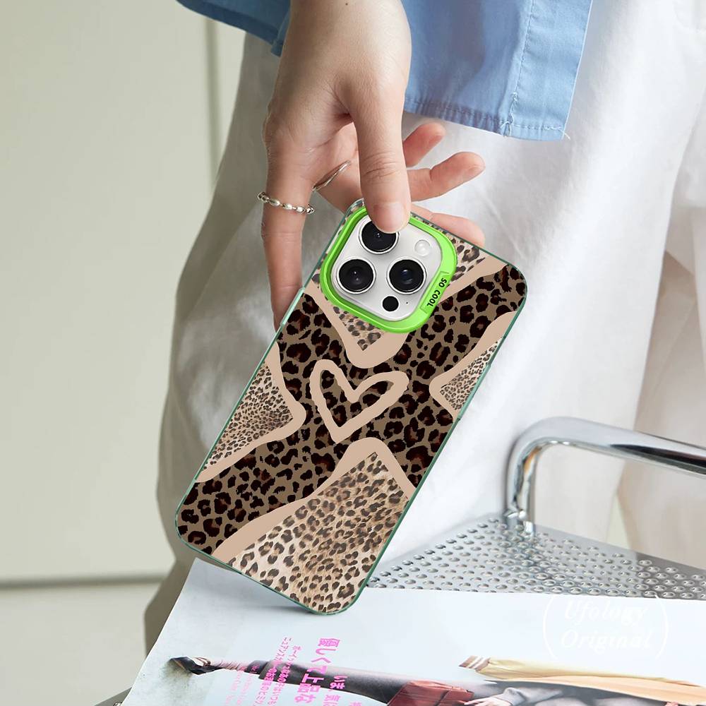 Leopard Cheetah Print Phone Case For IPhone 17Air 16 15 14 13 12 11 Pro Max Plus Color Anti Fall Cover