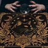 Divinations Tablecloth Star Flower Astrology Tarots Card Tablecloth Altars Cloth Divinations Board Game Accessory