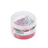 Fargerike 28 mm papirklemmer med plastbelegg, 100 stk., for kontor- og bokbruk