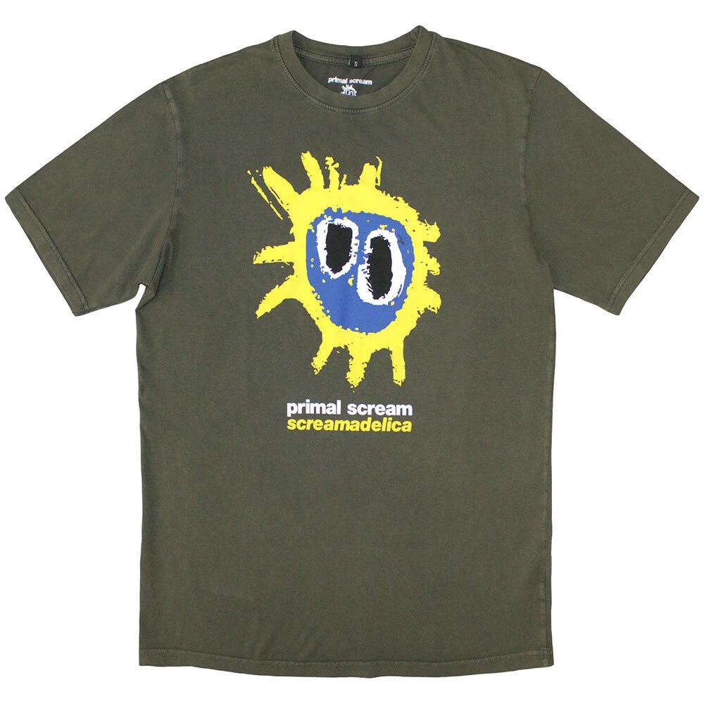 Primal Scream Unisex Stone Wash T-Shirt: Screamadelica (Small) S