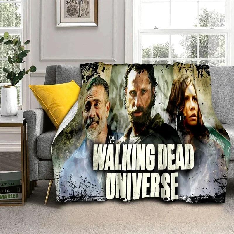 3D Horror TV The Walking Dead TWD Blanket,Soft Throw Blanket for Home Bedroom Bed Sofa Picnic Travel Office Cover Blanket Kids