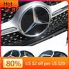 AMG W220 For AMG 3D ABS Logo The Front Grille Star Logo Badge Mirror Bottom for for Mercedes-Benz W177 X253 GLC/GL