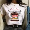 Najnowsze Urocze Damskie Koszulki z Nadrukiem Nutella Harajuku Koszulki z Nadrukiem Kreskówkowym Damskie Krótki Rękaw Okrągły Dekolt Topy Koszulki Zabawna Koszulka