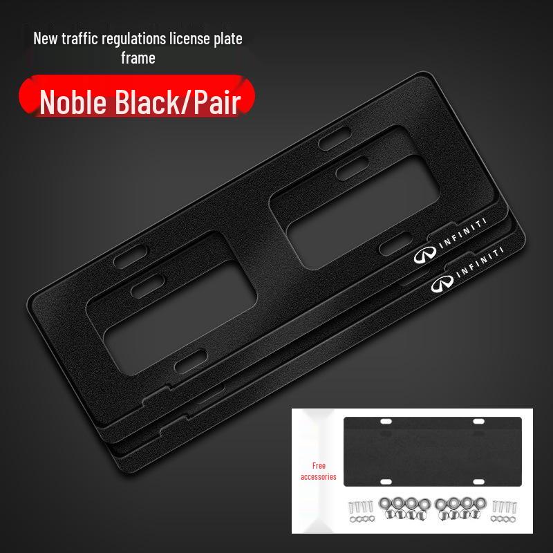 Protection de cadre de plaque d'immatriculation Infiniti pour QX50, Q50, QX60, Q60 et Q70.