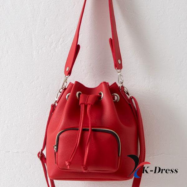 Dwustronna mała torba wiaderkowa ze ściągaczem (4 kolory)