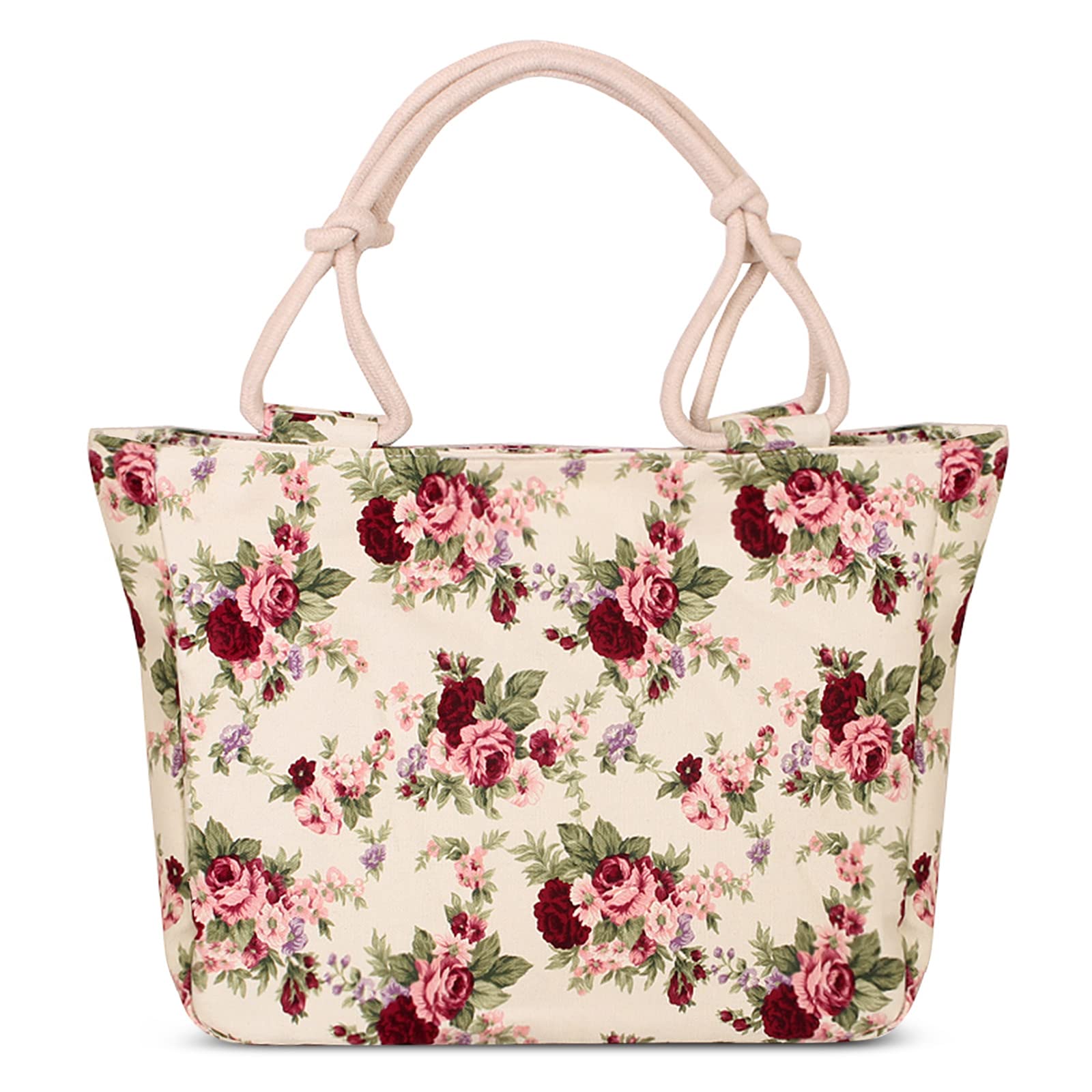 

Сумка для Цветочная Большая Сумка-тоут C [FORRICA] Женская, Узор, Холст, Вместимость, Милая, Сумка, Женская, Сумка, Для Поездок на Работу, Выходные, Отпуск, Путешествия, Цветок,