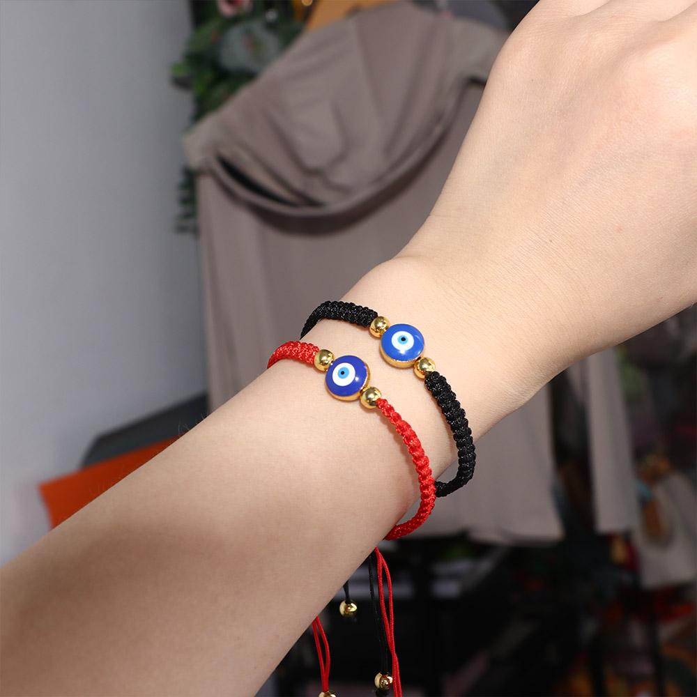 Bohemian Handmade Acrylic Korean Style Hand Strap Fashion Jewelry Braided Bracelet Women Bracelet