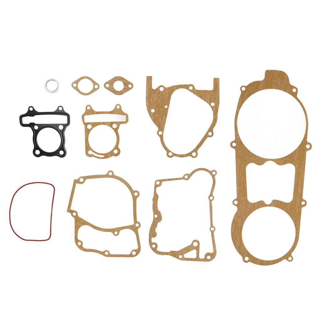 10 Pieces Motorcycle Engine Gasket Set for GY6 150 GY6 125 Cylinder 157QMJ 1P57QMJ Scooter Moped
