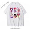 La Fantastica T-shirt Grafica del Circo Digitale Pomni Jax per Adulti e Bambini Universale Poliestere Y2K Streetwear Manica Corta Top Quotidiani