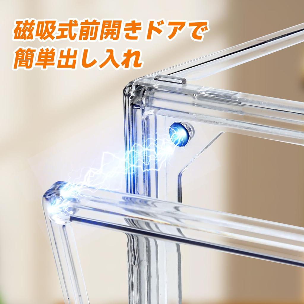 CAMEWIN Figure Storage Collection Plush Toy Plastic Model Increased Adjustable Divider Magnetic Easy Assembly Case, Box, Case, Storage, Storage,