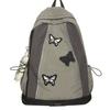 Schoolbag Female Niche Design Dark Butterfly Outdoor Sports Backpack College Student Light Hiking Mountaineering Backpack