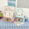 Schoolbag Multi-purpose Small Backpack Summer Cartoon Transparent Pain Bag New Korean Version Foreign Style One Shoulder Crossbody T