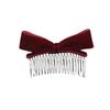 Red Bow Hairpin Cloth Velvet Bowknot Hair Clip Cute   Female Hair Accessories