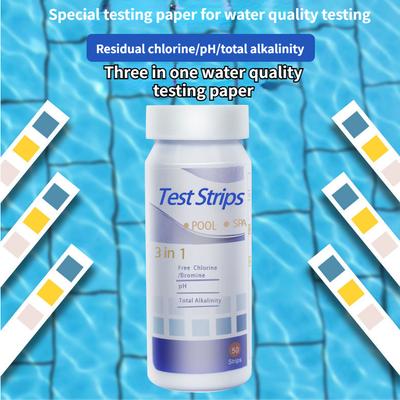 Nuclear Pollution Water Quality Detection Three-in-one Test Paper Swimming Pool Drinking Water PH Detection Ph Test Paper
