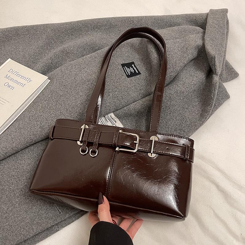 

Популярная осенне-зимняя женская универсальная повседневная портативная сумка-тоут под мышкой в корейском стиле Spice Girl высокого класса