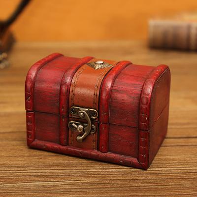Treasure Chest Vintage Treasure Storage Box Piggy Bank Jewelry Organizer Saving Box Case For Home Retro Decoration