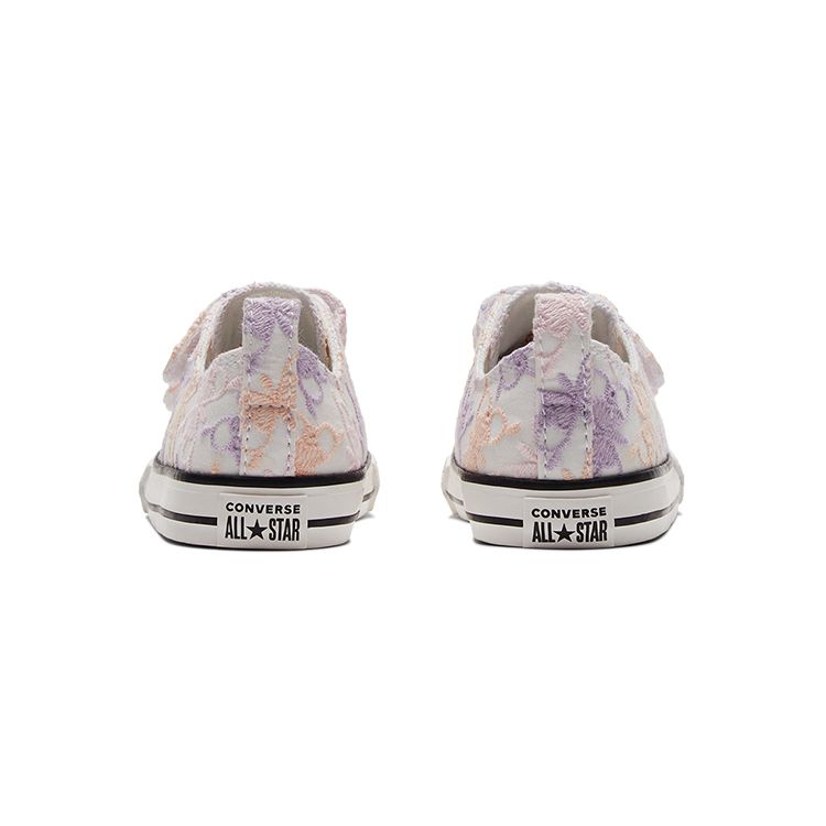Converse Chuck Taylor All Star Easy-On Low TD Butterfly Embroidery - Pale Amethyst Baby Sneakers White Crimson-Tint A01618C