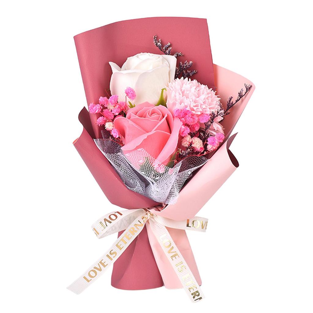 Soap Flower Bouquet Bath Soap Flowers Centerpieces Artificial Flower Bouquet for Wedding Thanksgiving Engagement Anniversary Her