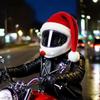 Bicycle Moto Helmet Cover Motorcycle Christmas Hat New Year Xmas for Motorcycles Racing Bike Helmets DIY Decor Cover Accessory