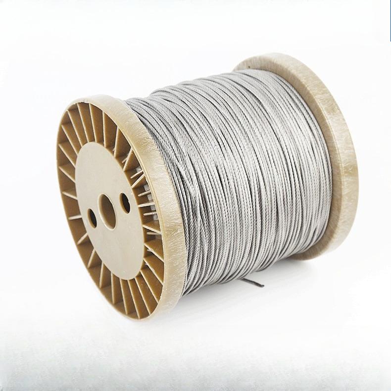0.1-2MM Marine Grade 316 Single Stainless Steel Wire Rod Tiny Soft or Rigid Stroke Line Fishing Banding Clothesline