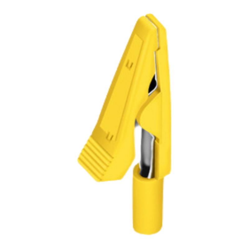 New 1/5Pcs 10A 2mm Insulated Alligator Clip Battery Test Clip Banana Female Adapter Multimeter Pen Cable Probes Crocodile Clip