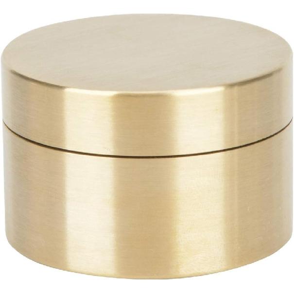 

Keenso Латунная коробка, Герметичный латунный дорожный кейс Медный держатель для брелка Круглая коробка -pro Dry (M)