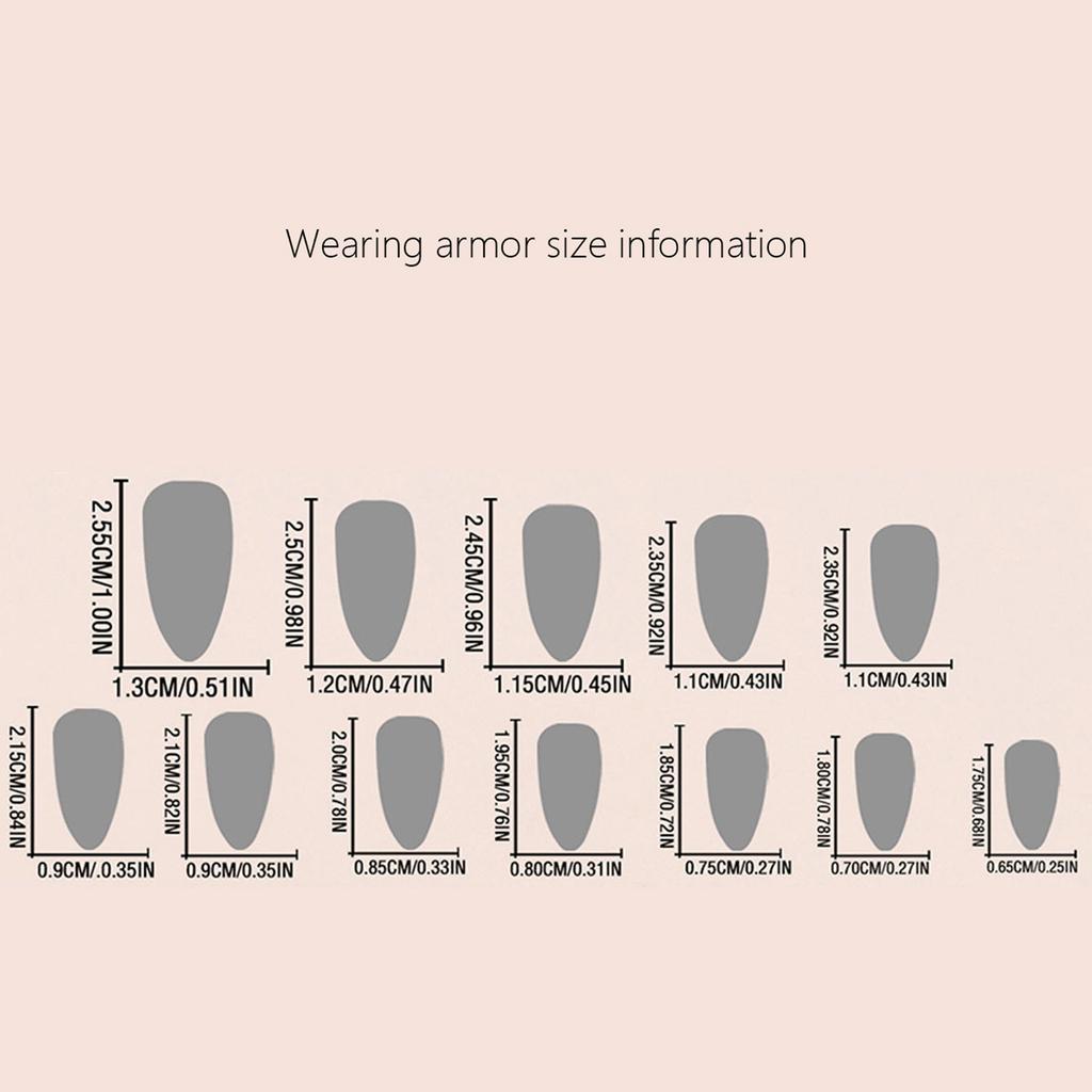 Mittelmandel Aufdrücknagel Französische Spitze Falschnagel mit Blumendesign und Goldstreifen Vollabdeckung für Frauen 24 Stück