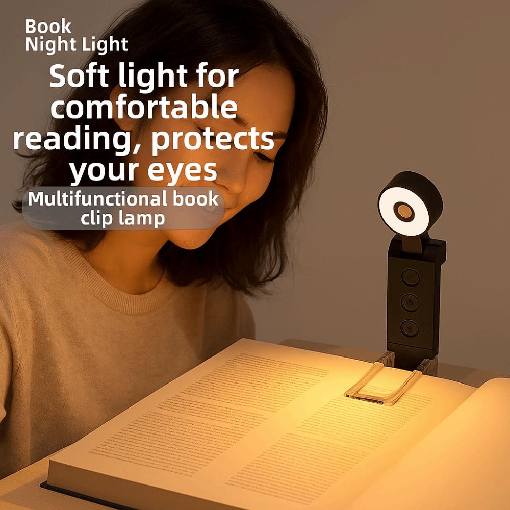 Clip-on/Stand Reading Lamp 5 Colors Night Light Lightweight LED Book Lights  Reading