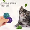 5 Pezzi Giocattolo Palla Gatto Lucida Resistente ai Graffi Creativo Gatto Animale Domestico Gattino Palla Paillettes Giocattolo Forniture per Animali Domestici