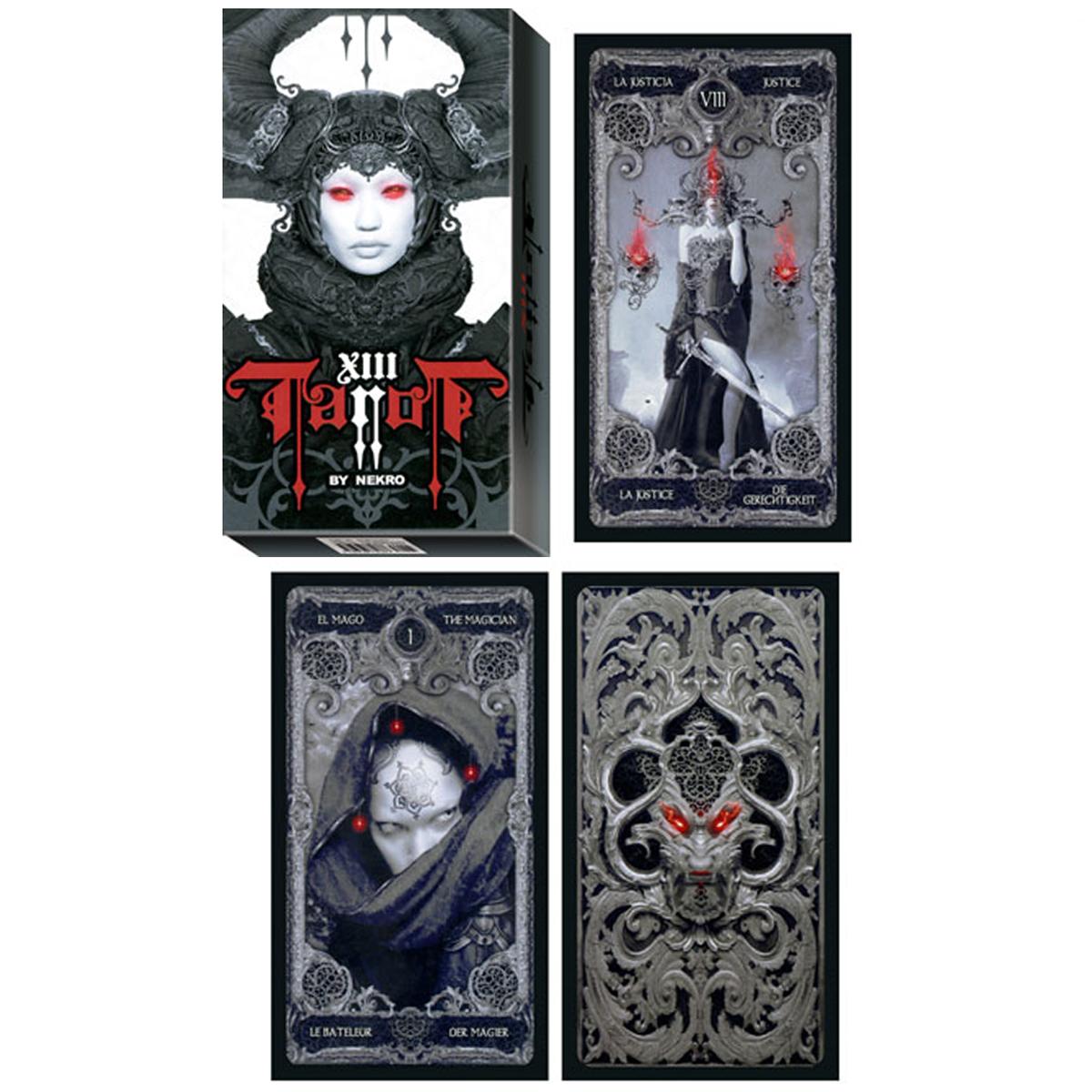 

Сокровища Лили [A0946] - Таро Создателя XIII серо-красный (от Некро) - 11. 5x6x3см