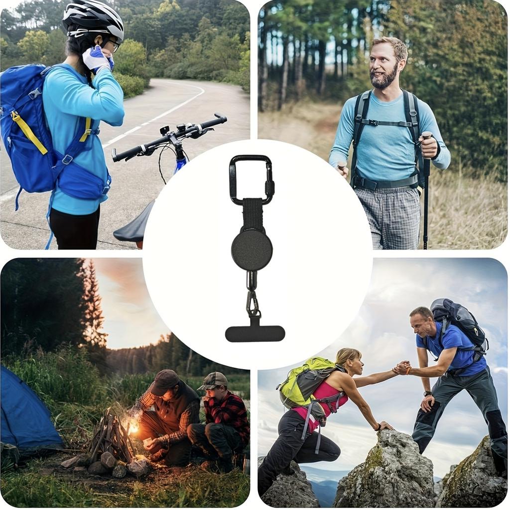 Tracolla Antifurto Regolabile per Telefono con Dispositivo Retrattile Adatta a Telefoni di Diverse Dimensioni Ideale per Escursionismo e Trekking Regalo per Festival