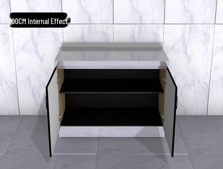2-Meter Stainless Steel Waterproof Kitchen Cabinet with Sink for Household or Rental Use