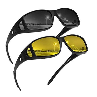 1Pcs Anti-Glare Night-Vision Driver Goggles Night Driving Glasses Enhanced Light Fashion Sunglasses Goggles Car Accessries