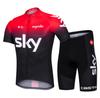 Completo da ciclismo a maniche corte, ad asciugatura rapida, abbigliamento da ciclismo traspirante