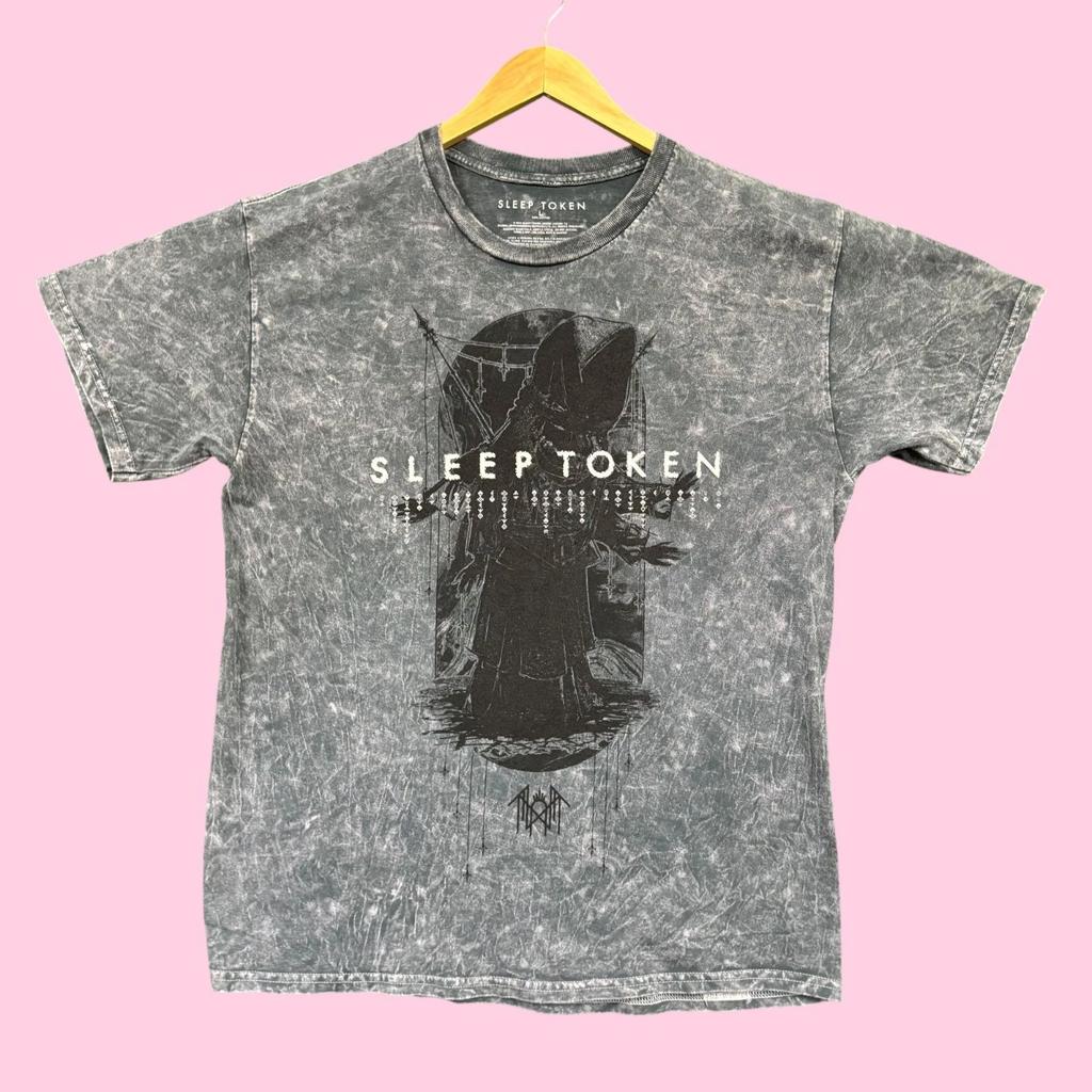 Sleep Token Take Me Back To Eden Rock Band Mineral Wash Tee L