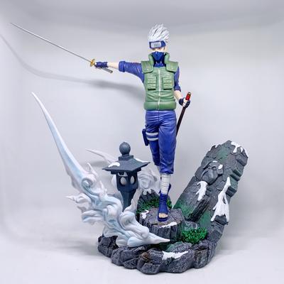Anime Coldplay, Hokage GK Extra Large, Ninja de Konoha, Kakashi, Luminescent, Scène de Statue, Figurine en Boîte