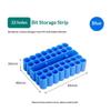 1Pcs 4-32 Hole 1/4 Holder Screwdriver Storage Box Hex Shank Screwdriver Plastic Screwdriver Storage Screwdriver Bit Holder