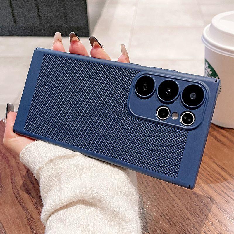 For Samsung S26 Ultra Case Heat Dissipation Hard Phone Cases for Galaxy S26 Plus S26Edge Cooling Honeycomb Mesh PC Cover Shell