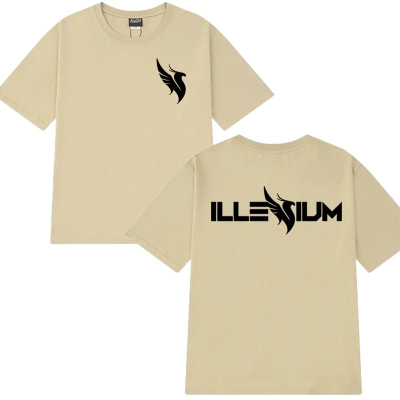 High Quality Illenium Dj Music Double Sided Printed Short Sleeve T-shirts 2025 Men Women Trend Casual T Shirt Unisex Cotton Tops