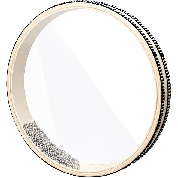 Yibuy Wave Bead Ocean Drum Musical Instrument Percussion Sea Sound Drum Instrument 10 Inch Natural Color