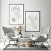 Set of Two Posters One Line Pastels