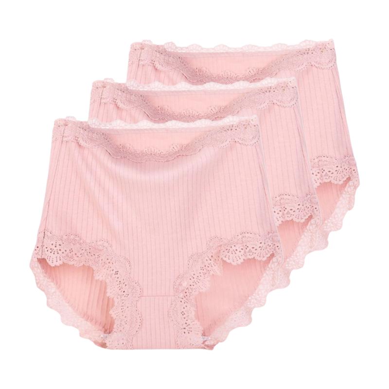 3 sztuki damskie majtki koronkowe z wysokim stanem wygodne plus size trójkątne spodnie bielizna majtki